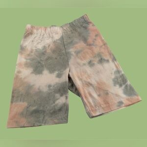 Revamped Tie-Dye Shorts - Green and Pink/size S